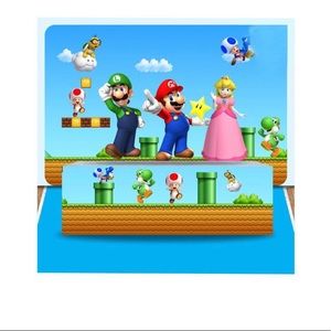 Party background SUPER MARIO BROS Backdrop 80x 60 inch with Table decoration